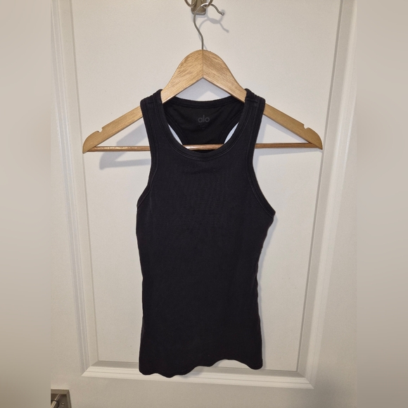 Alo Yoga Ribbed Aspire Full Length Tank 3 - Picture 2 of 6
